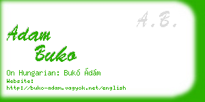 adam buko business card